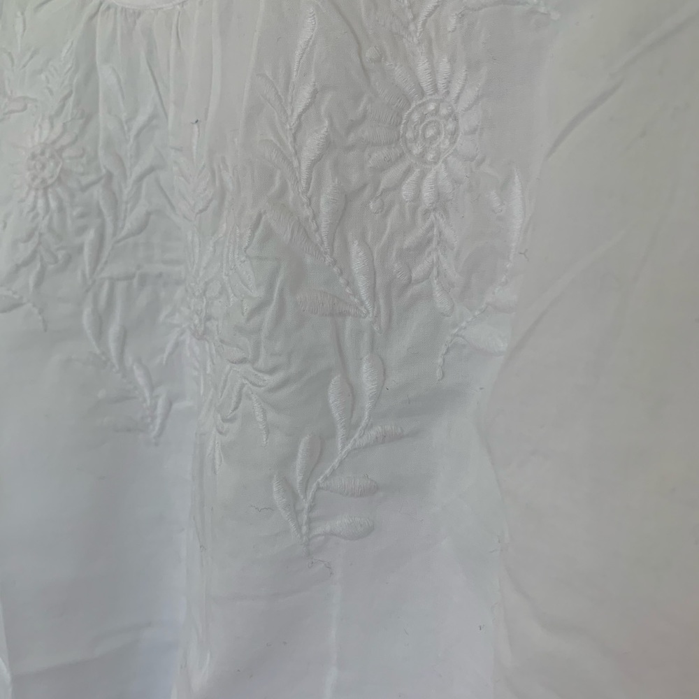 Uniqlo XS white cotton blouse, 3/4 sleeve